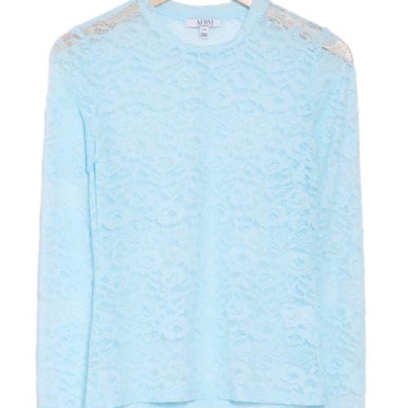 AFRM Tops - AFRM Los Angeles Blue Bird blouse